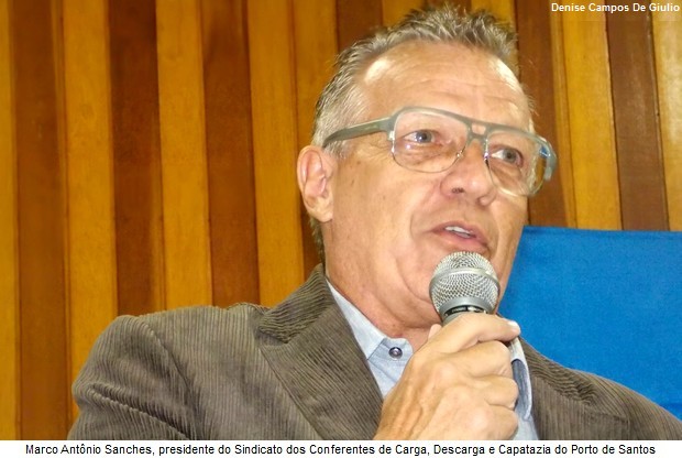 Com 79.4% dos votos, o atual presidente do Sindicato dos Conferentes de Carga, Descarga e Capatazia do Porto de Santos, Marco Antônio Sanches foi reeleito ... - 11082015083913669870102